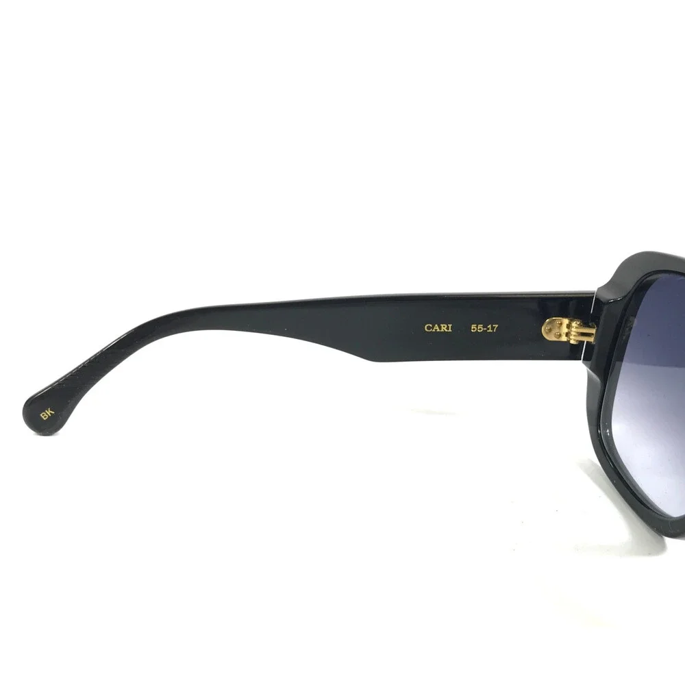 Alfred Kerbs Sunglasses CARI BK 025/200 Black Gold Frames w Gray Gradient Lenses